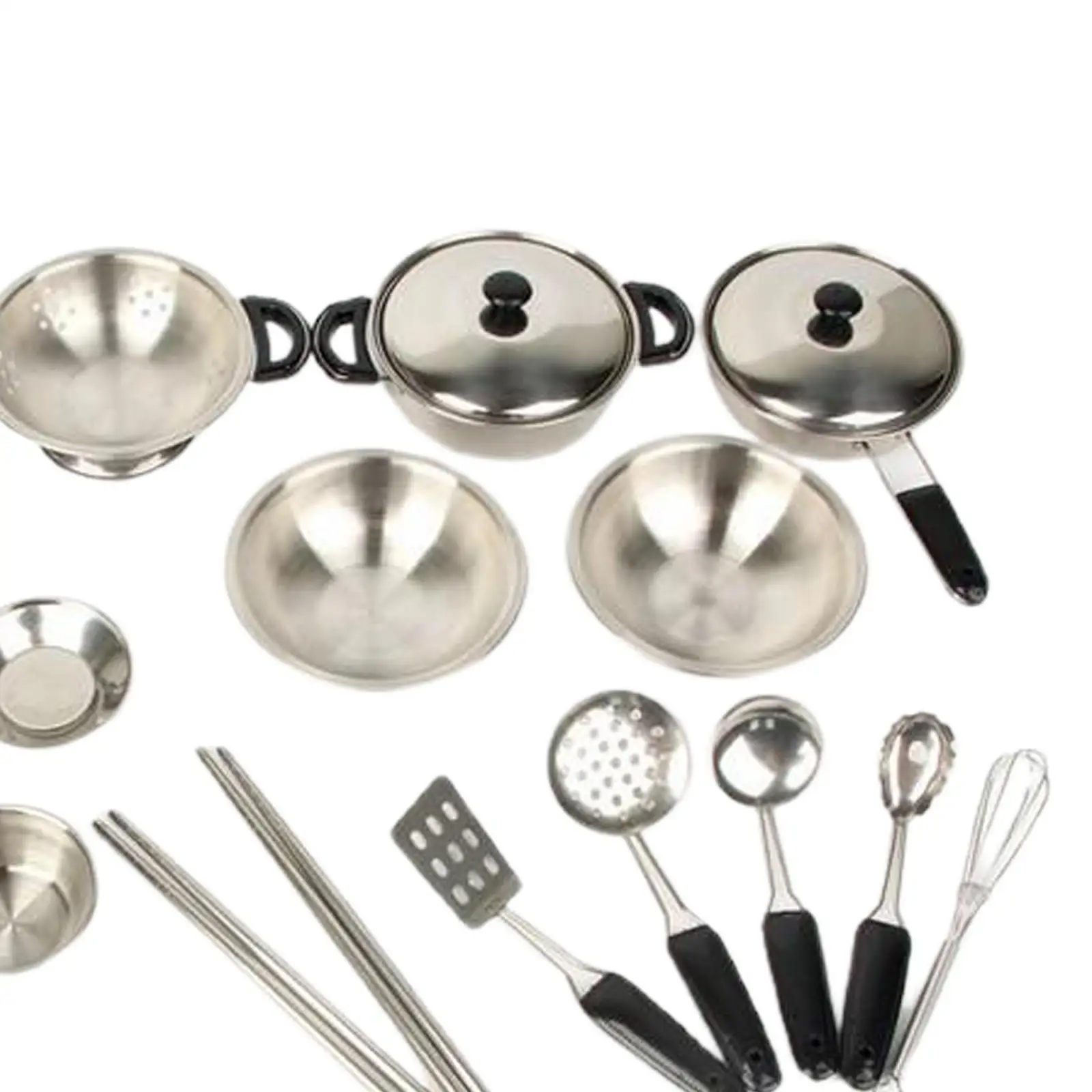 Kitchen Toy Accessories Play Food Set for Kids Montessori Role Play Cookware Miniature Items for Girls Boys