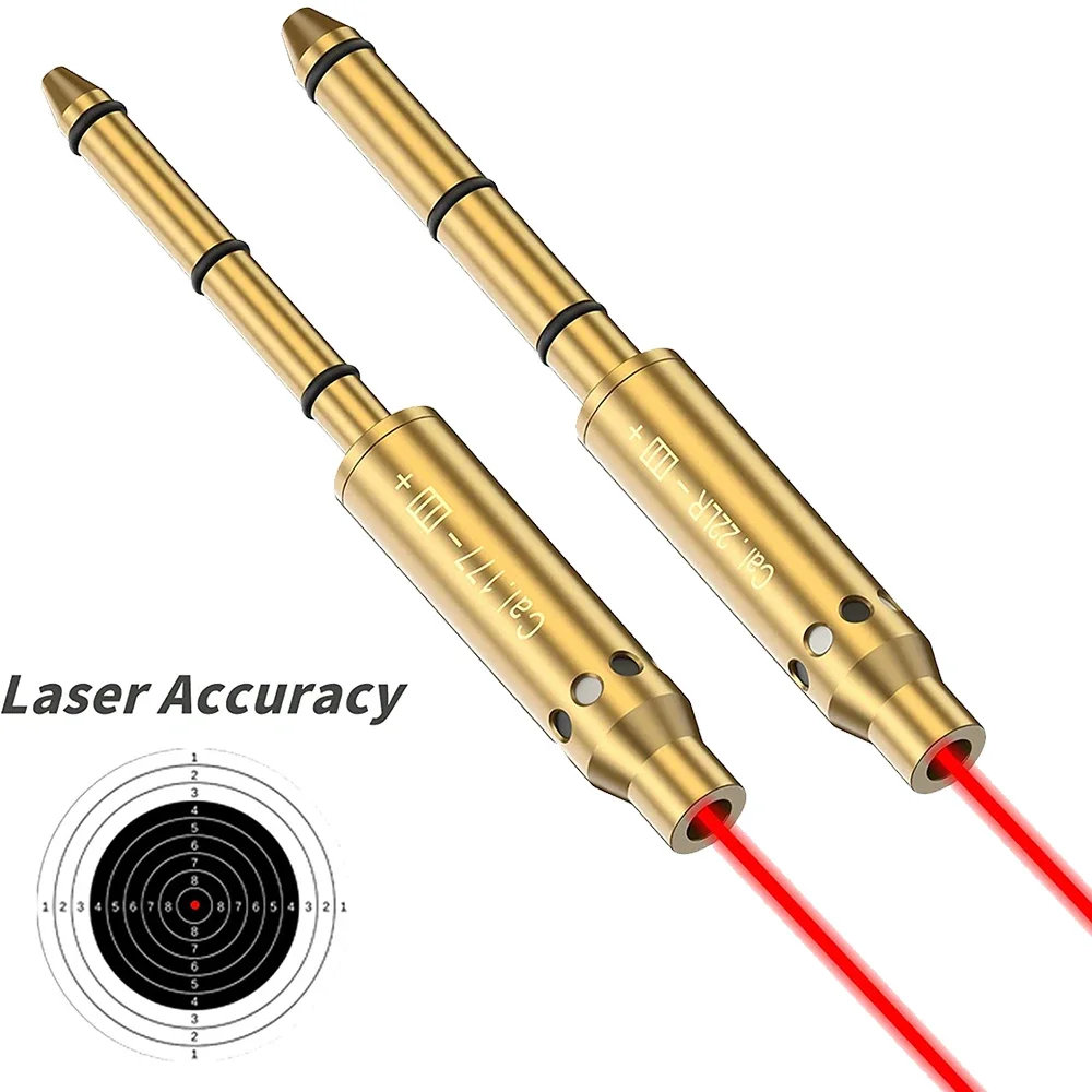 เลเซอร์ boresighter. 22LR.223Rem 177.9mm /. 38spl CAL เลเซอร์เบื่อปลายกระบอกปืนสำหรับปืนไรเฟิล