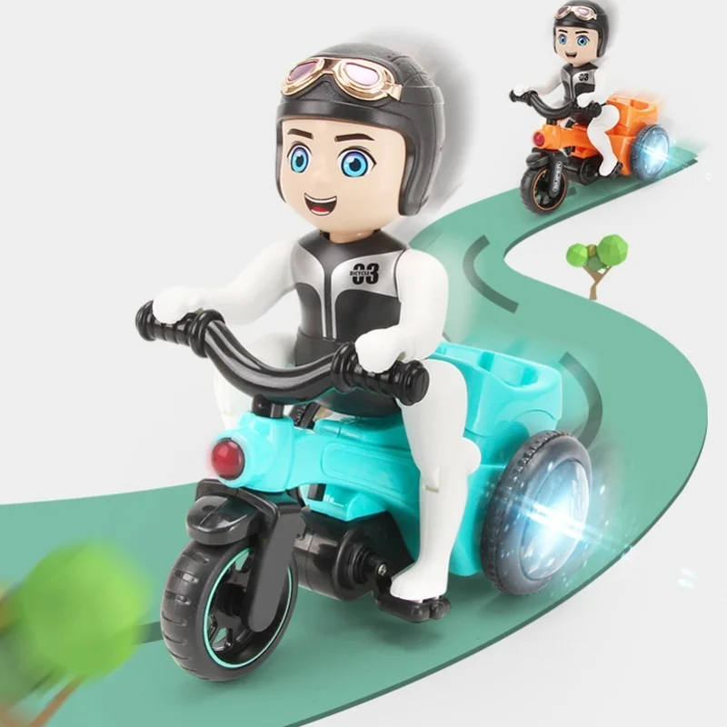 Baby Stunt Tricycle Toy 360 Degree Rotating Toddler Electric Tricycle Toy For Boys Girls Battery Powered