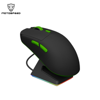 Motospeed  Game Mouse PAW3395 Double 8K Wireless Wire Connection 26000DPI Macro Gaming Mouse RGB Magnetic Charging Base