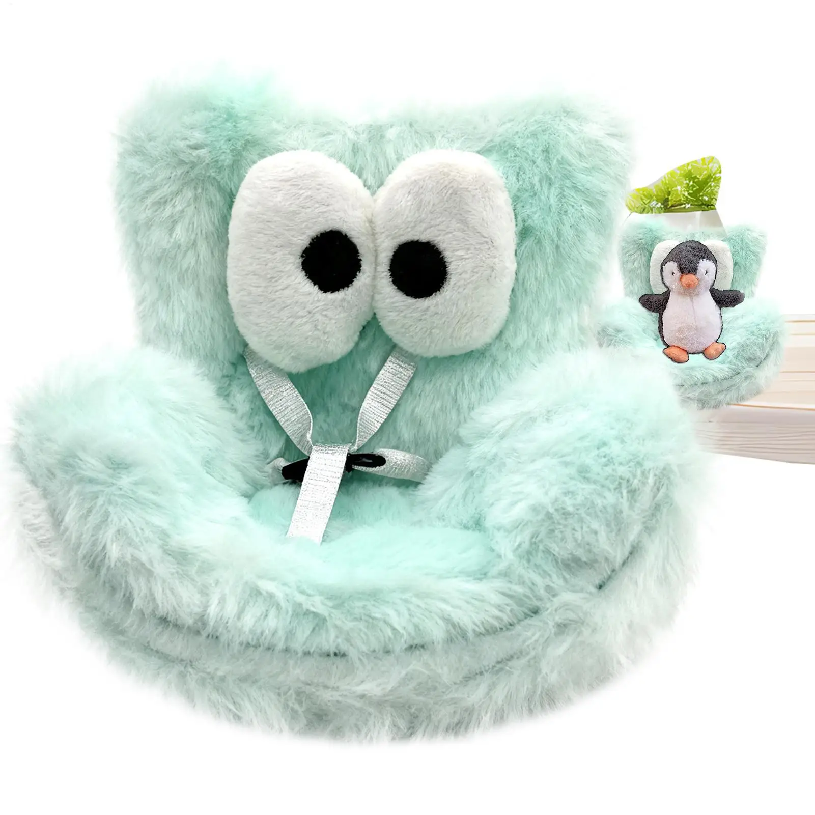 

Детское кукольное автокресло, мягкий милый дизайн с большими глазами, плюшевый диван, игрушка, детское автокресло для детей, малышей, игра в вентиляционное отверстие, дисплей