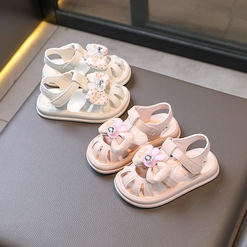 Girls Sandals Summer New Toddler Shoes 1-3 Years Old Girls Korean Sandals Closed-toe Shoes Children's Princess Shoes