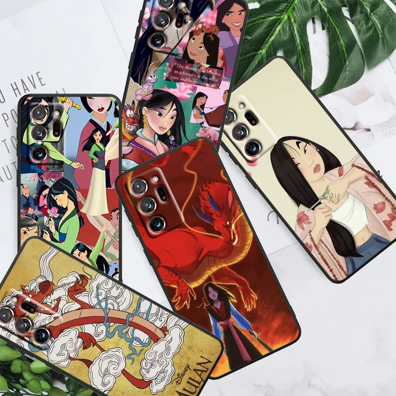 

Mulan Disney Fashion Cool For Samsung Note 20 10 Ultra Plus A31 A14 A12 A70 A34 A25 A04 A05 A15 A24 5G Black Back Phone Case