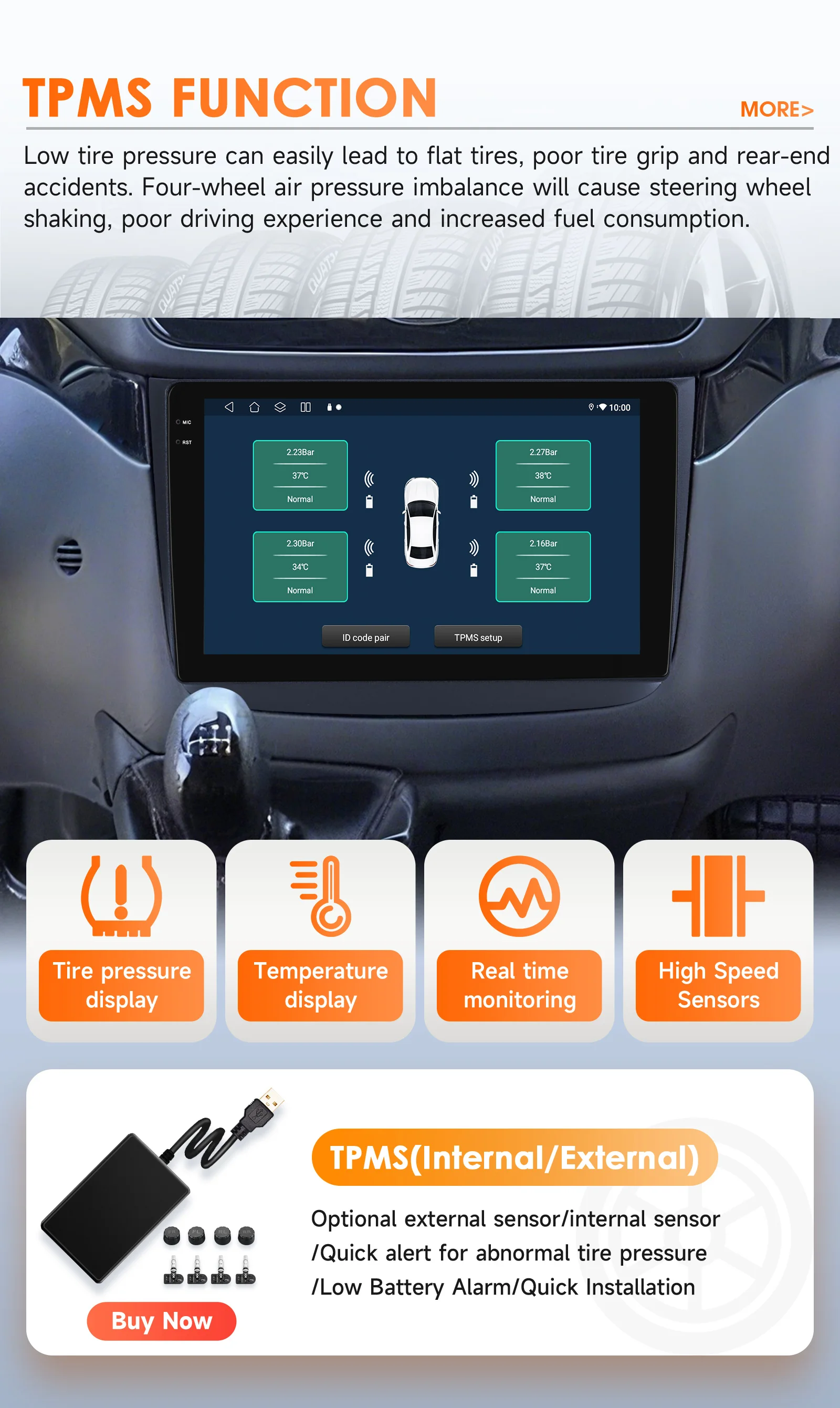 Hizpo Android 14 Car Multimedia Player For Mercedes-Benz Viano 2 W639 2003 - 2015 Carplay 360Camera By Snapdragon 6115