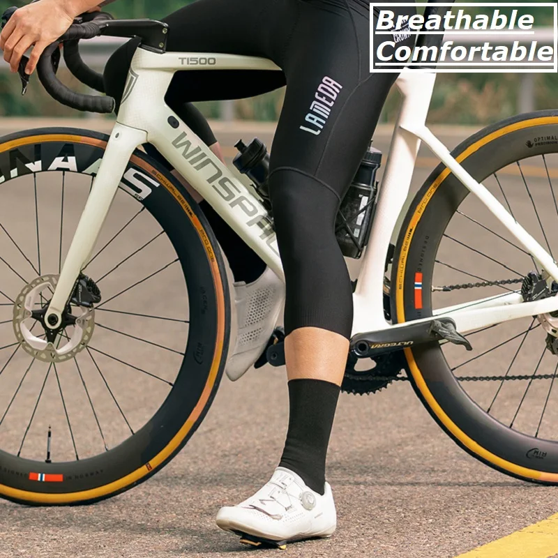 LAMEDA-Cycling Bib Pants for Men, Cycling Bib Shorts, Pro Korea Breathable Bib, Capri MTB Pants, Spring 3/4