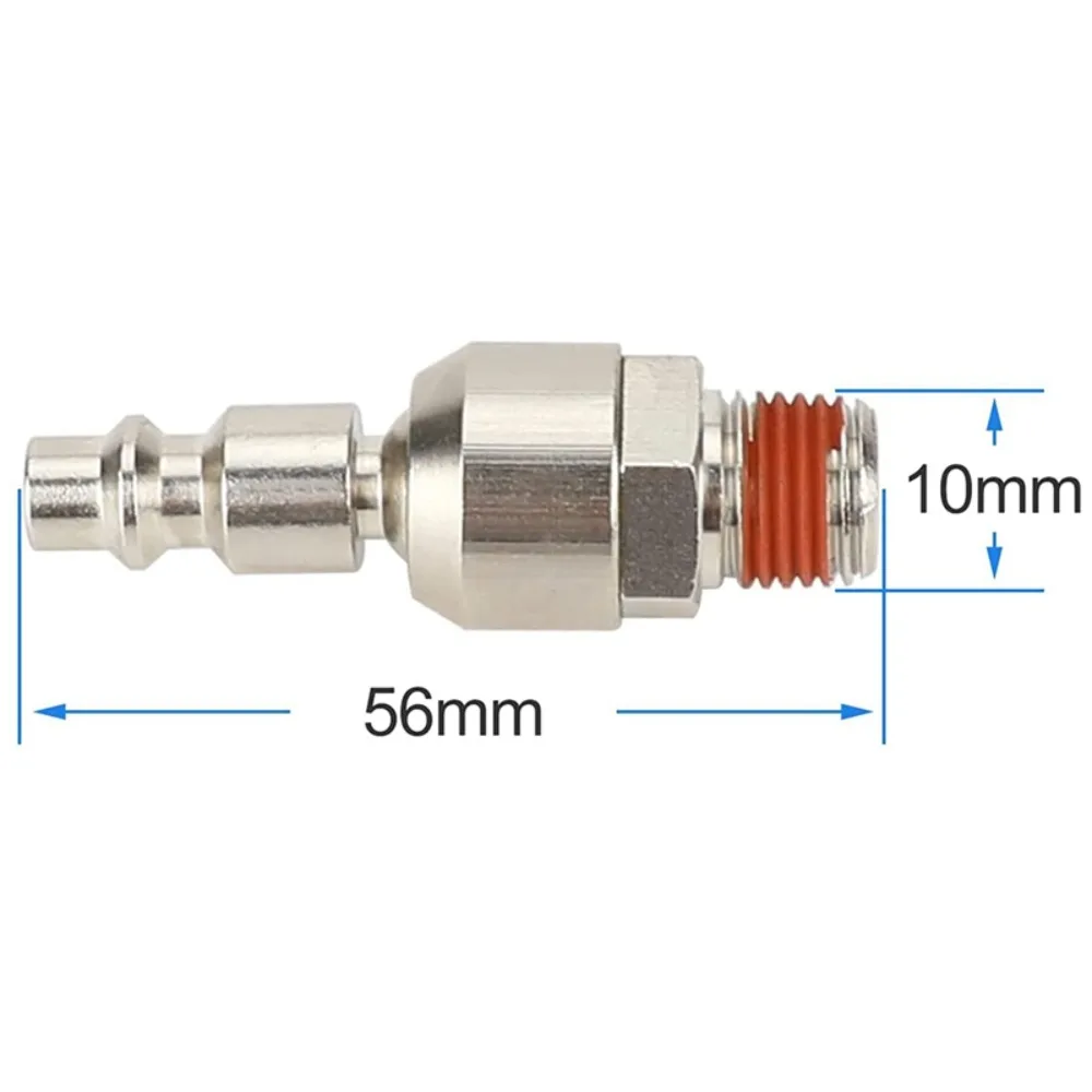 2PCS 1/4in NPT Swivel Coupler and Plug Flexible Male Thread Air Hose Fittings Hardened steel Industrial Swivel Air Plug