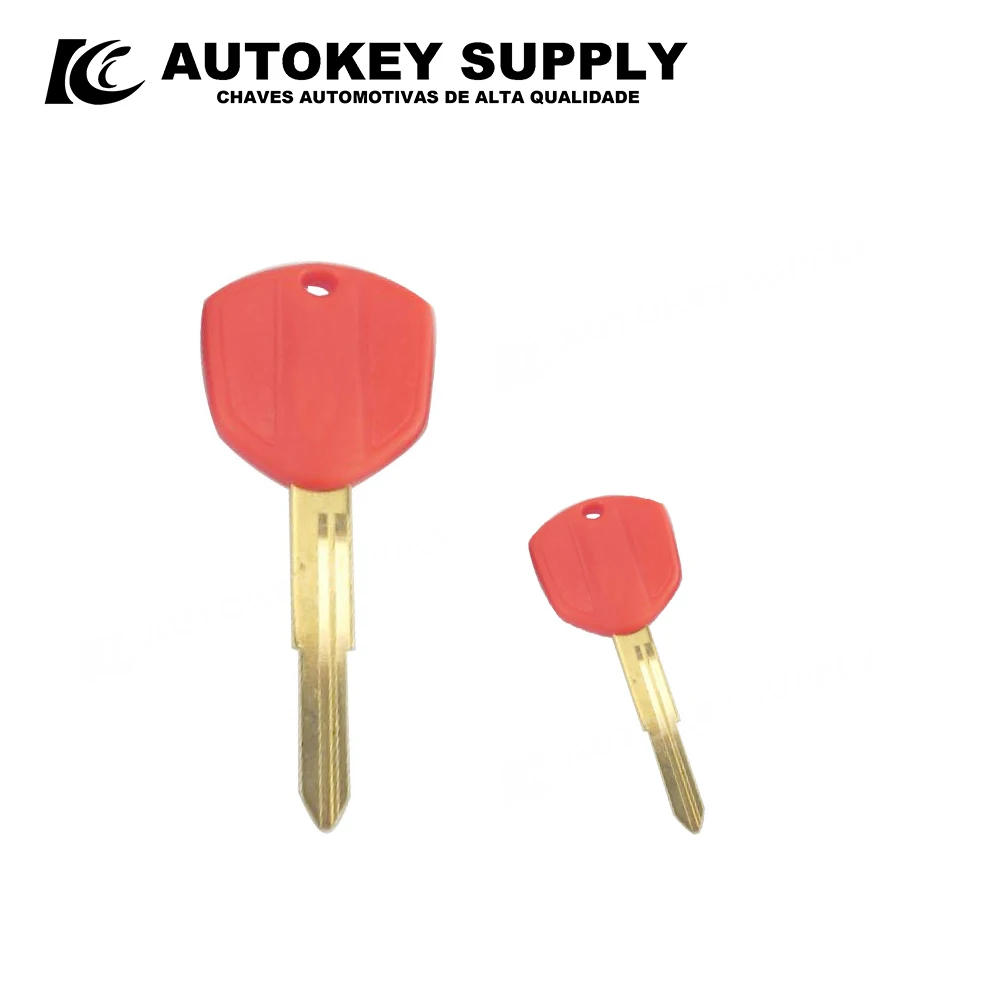 ForHonda Motorcycle Key For Hornet 250/600/900/919 Vfr800 With Chip Mountable Left Double Slot Golden Embryo（Red)AKMOTORSS234