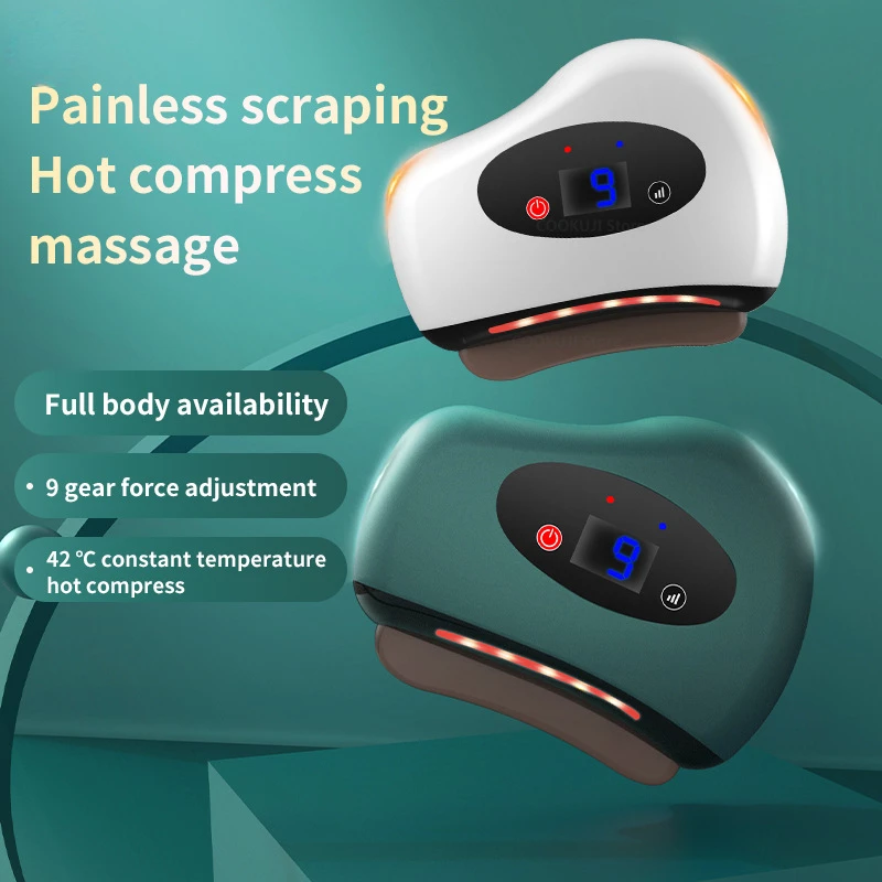 New MIJIA Electric Scraping Instrument Facial Beauty Intelligent Bian Stone Scraping Board Whole Body Massager Meridian Brush