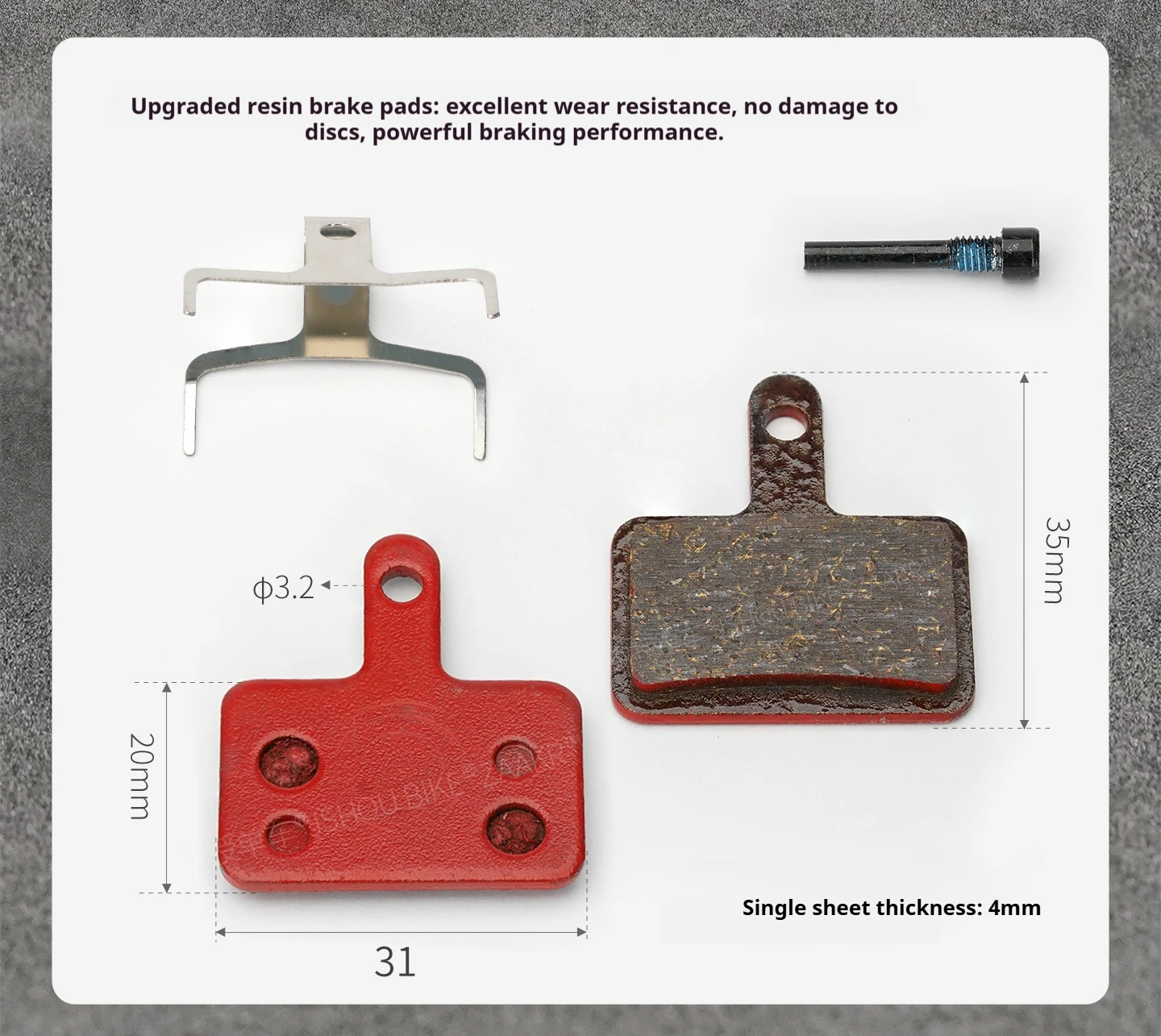 ZAAKR Mechanischer Bremssattel Modell C230-C235 Vergrößerter Kolben, leichtes Design für Fahrräder mit Flat-Mount- und Post-Mount-Befestigung – Detail 16