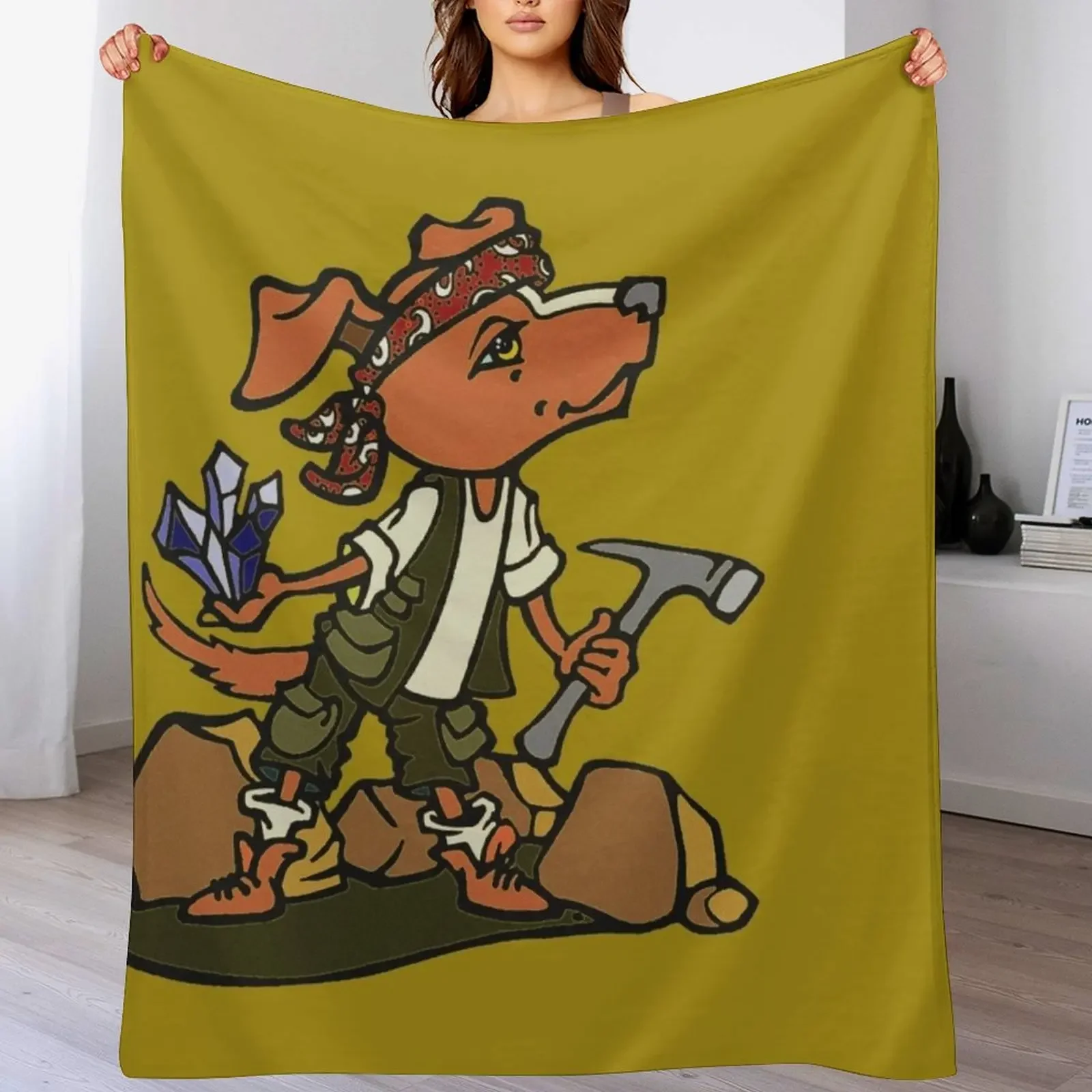 Rockhound Throw Blanket Bed Fashionable Picnic Blankets