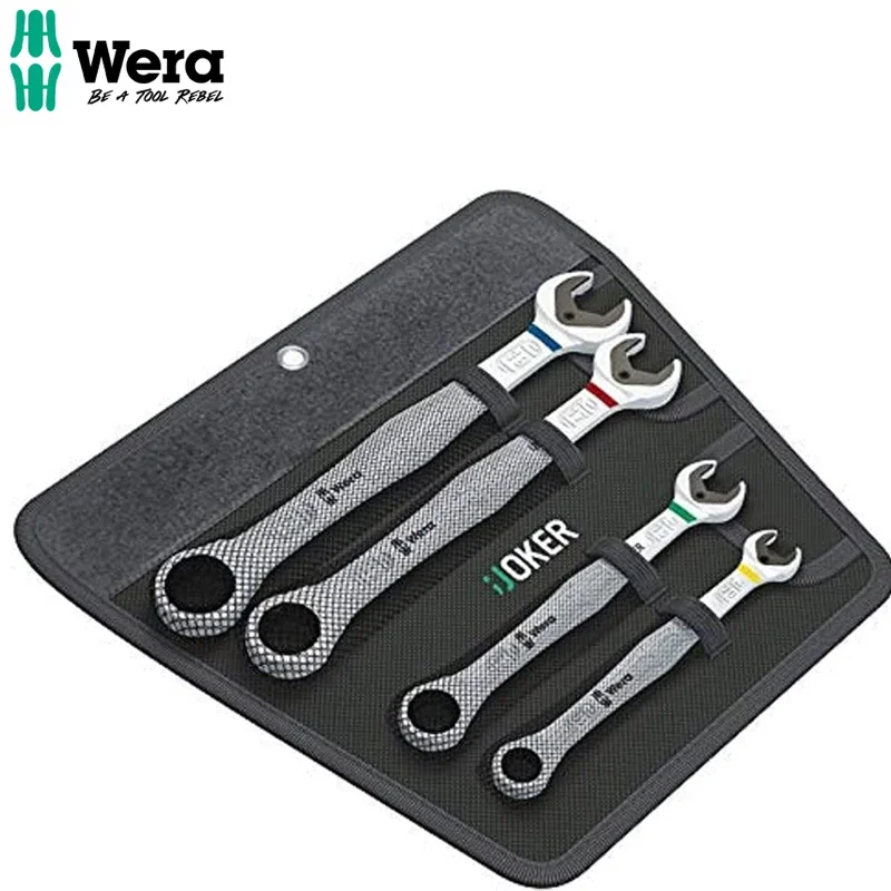 WERA 05073290001 Joker Open Ratchet Dual Purpose Wrench Set Open-end Fastener Hold Function Exquisite Workmanship