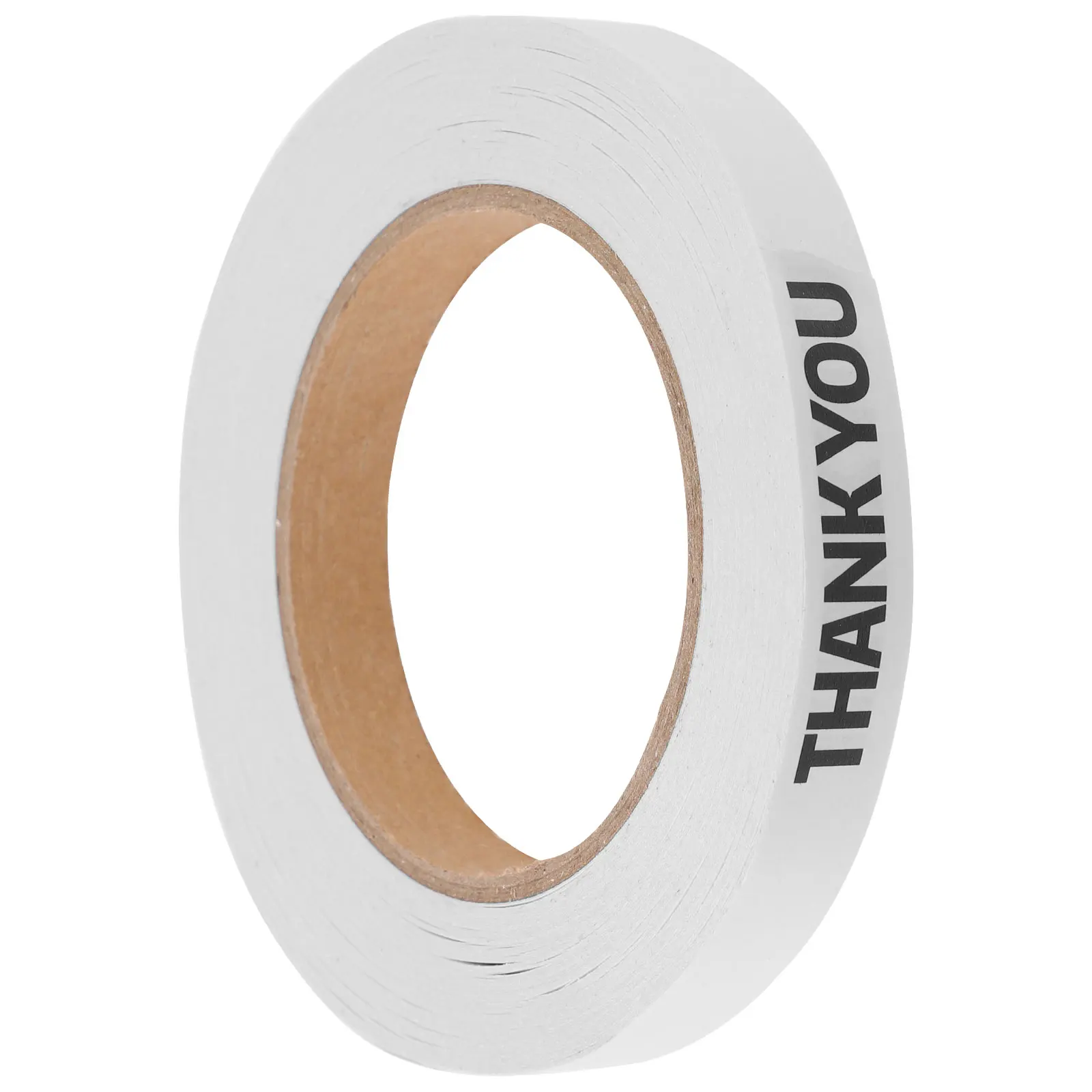 White Kraft Paper Takeout Sealing Tape 25mm Adhesive for Bakery Cafe School Practical Bag Packing Tapes Thank You