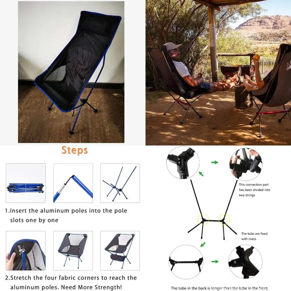 

Портативный складной стул для пикников, кемпинга и рыбалки