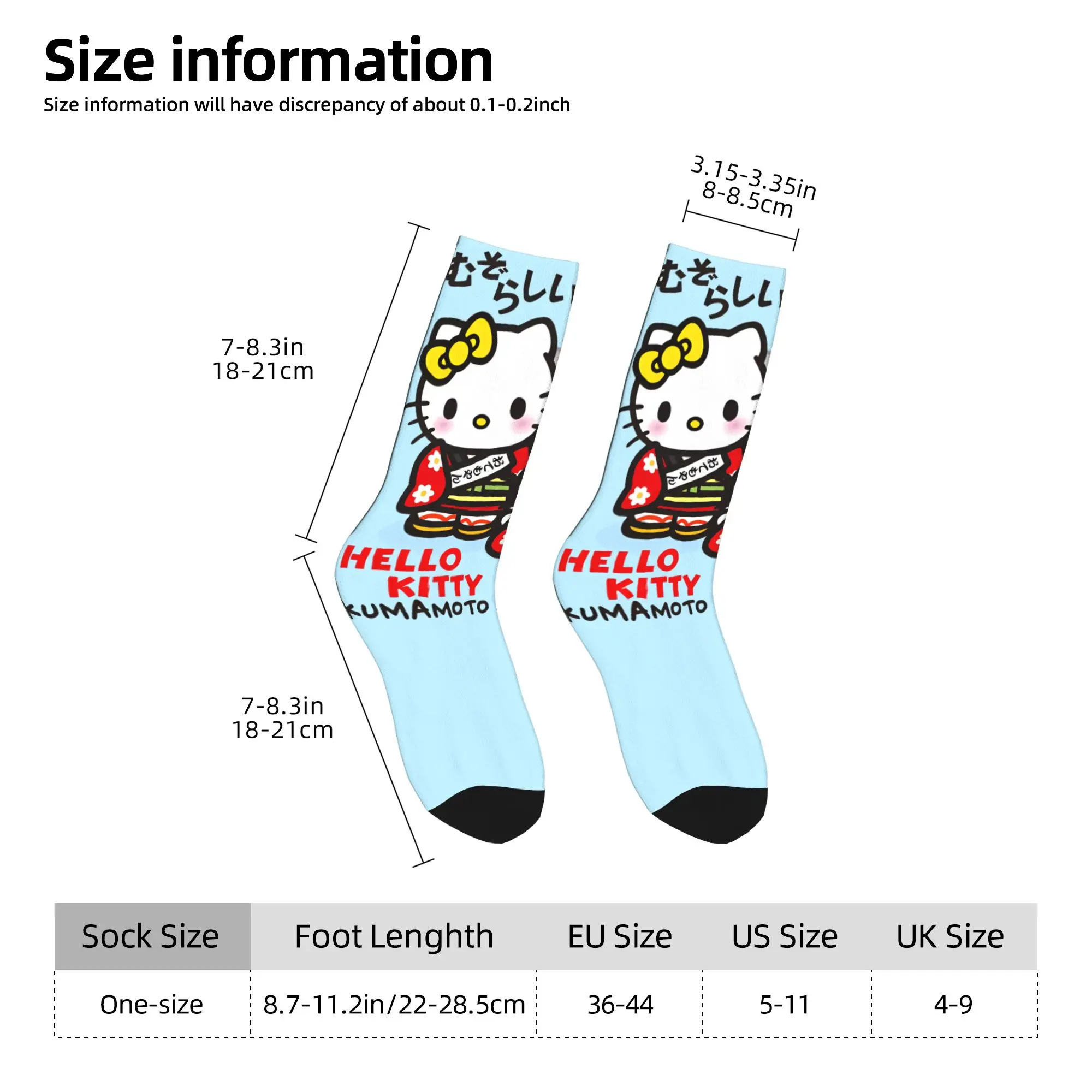 مرحبا كيتي القلعة الجوارب المضادة للانزلاق جوارب الرجال تنفس الدراجات الجوارب الخريف Harajuku تصميم الجوارب