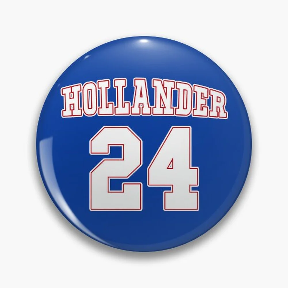 Hollander 24 - Montreal Metros Pin Holographic Star Heart Pin Brooches Laminated Button Fashion Accessory