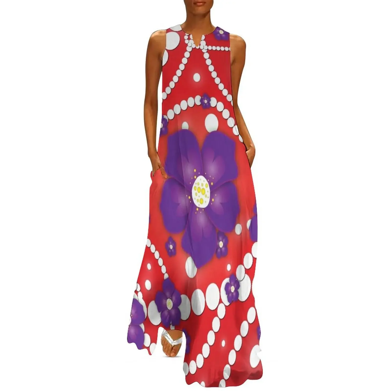 

Petals and Pearls Long Dress Women's skirt womans clothing elegant party dress for women 2025 summer woman dress 2025