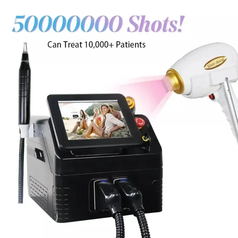 Picosecond Laser 2023 New 808 Picosecond Laser Tattoo Removal And Hair Removal Machine 2 in 1 Diode Laser Permanent Portable