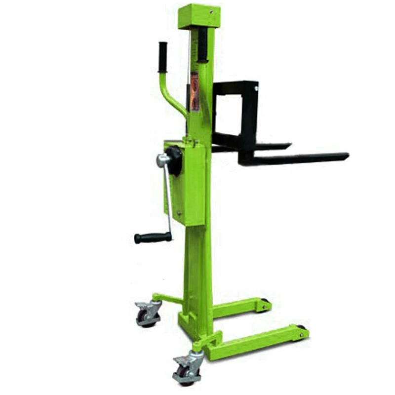 80/150kg Mini Hand Shake Cranking Lifting Manual stacker