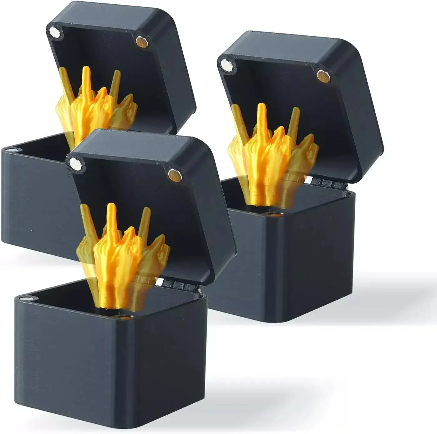 Christmas Interesting Prank Gift Middle Finger In Box Christmas Box Funny Creative Gifts Office Desk Decoration Home Decoration