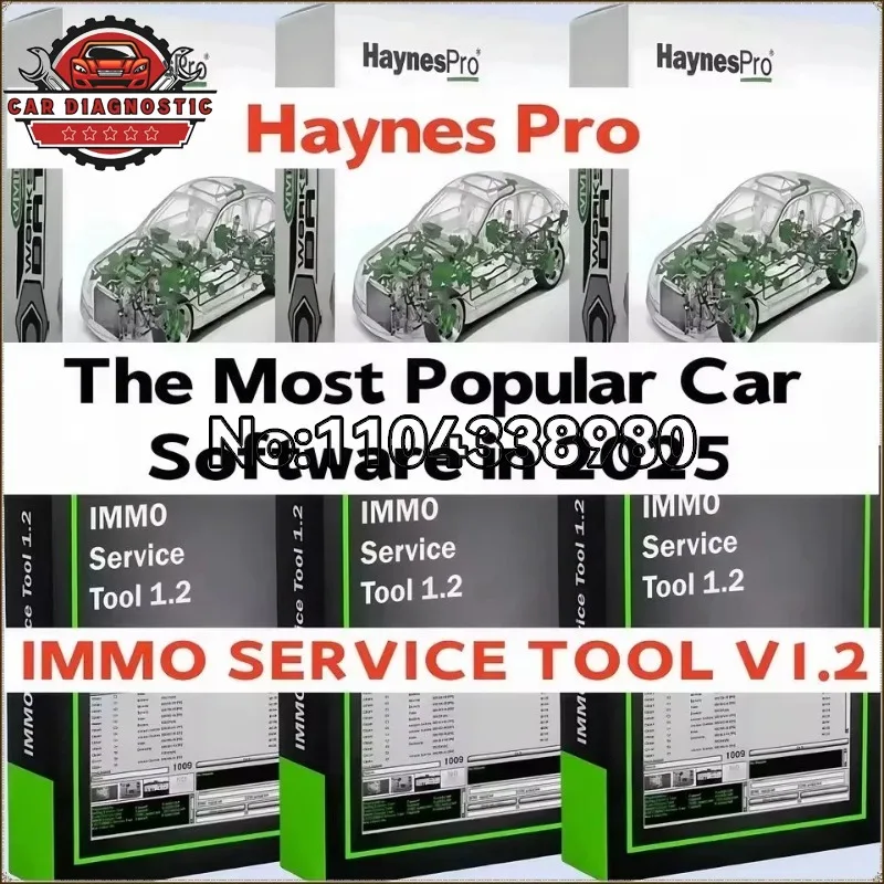 2026 hot selling new  for HAYNES PRO 2015 Auto Repair Software + IMMO SERVICE TOOL V1.2 Multi - brand Support Powerful Functions