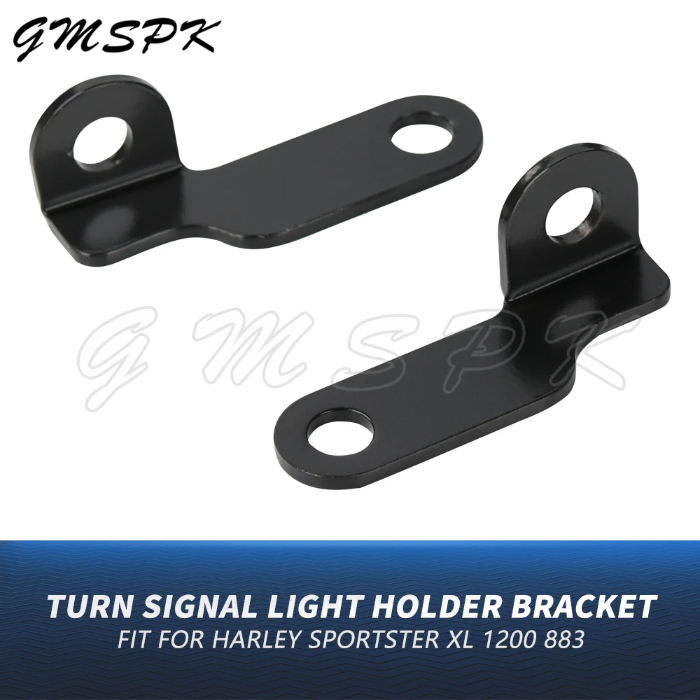 

1 Pair Motorcycle Fork Clamp Turn Signal Light Mount Bracket Holder Fit for Harley Sportsters XL883 XL1200 2004-Up