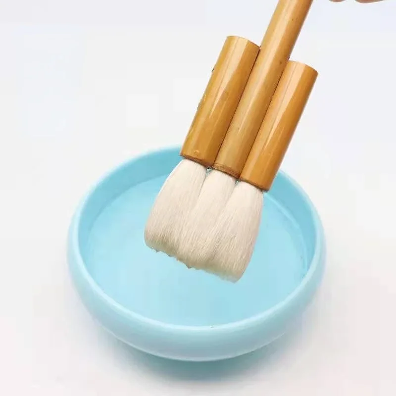 High quality 1PC Flat goat hair bamboo handle Watercolor brush art supplies watercolor artist brush