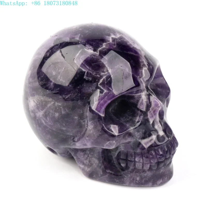 

Natural Quality Crystal Polished Hand Carved Healing 3 Inch Amethyst Skulls