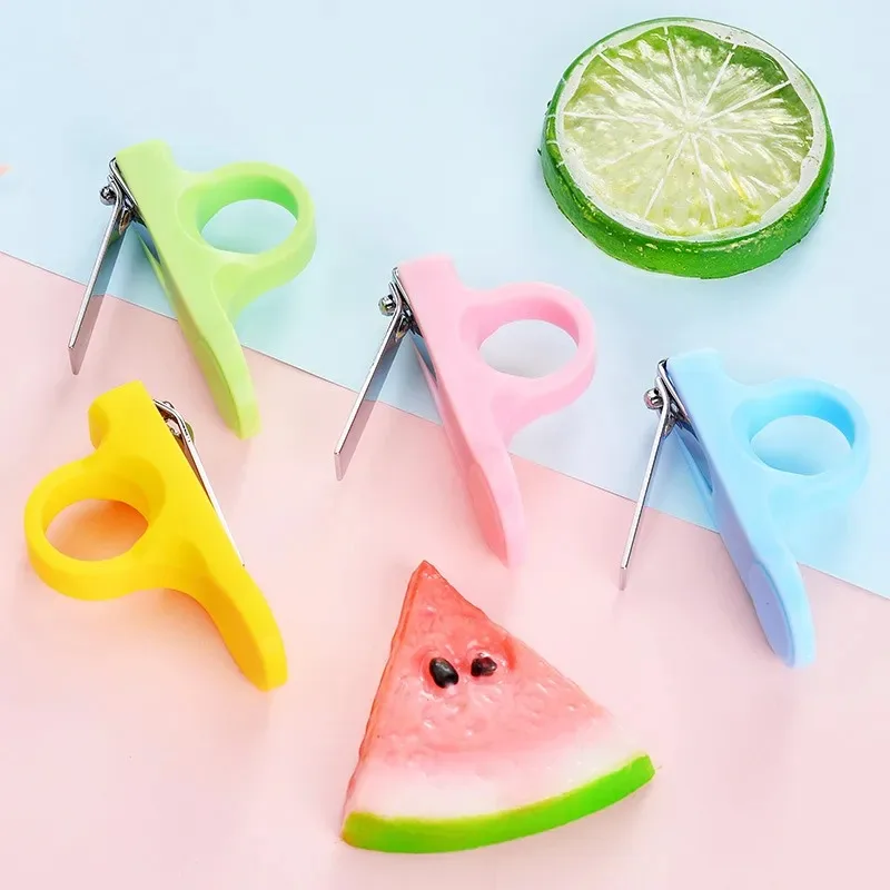 Baby Nail Cutters Shower Gifts Set 4 Color Kids Nail Clippers Safety Infant Finger Toe Trimmer Scissors Children Healthcare Tool