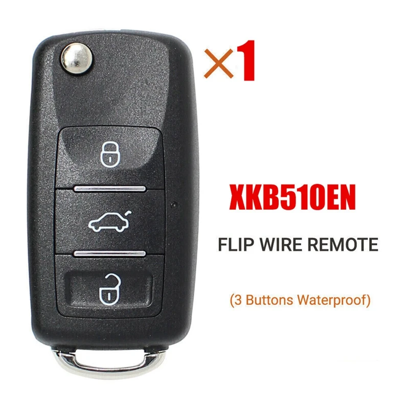 Remote Key Black Remote Key Universal Wire Remote Key Fob 3 Button For Xhorse XKB510EN For VW B5 Type For VVDI Key Tool