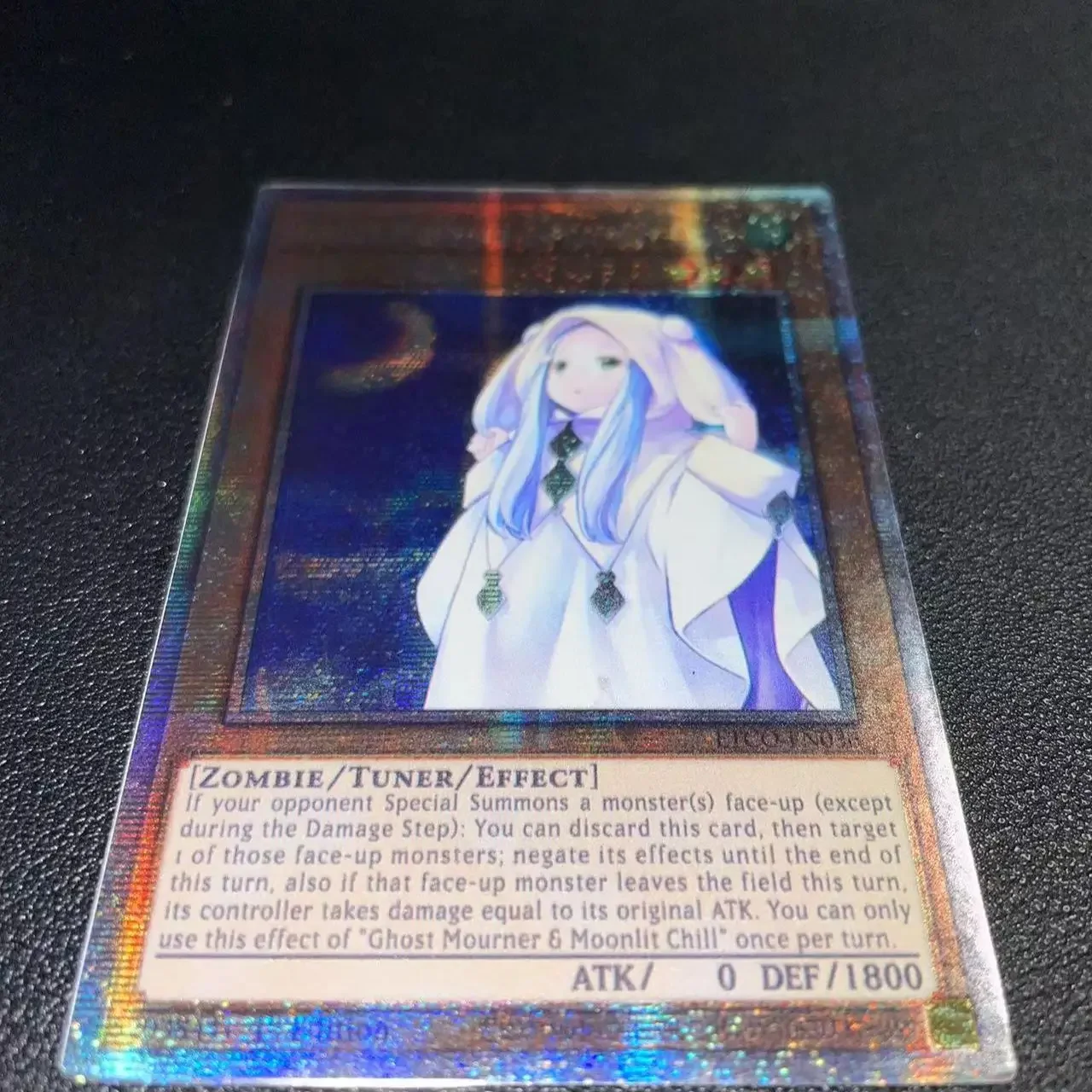 Yu-Gi-Oh PSER OCG ETCO-EN036/Ghost Mourner & Moonlit Chill Regalo di raccolta di giocattoli di carte da gioco per cartoni animati anime per bambini (non originale)