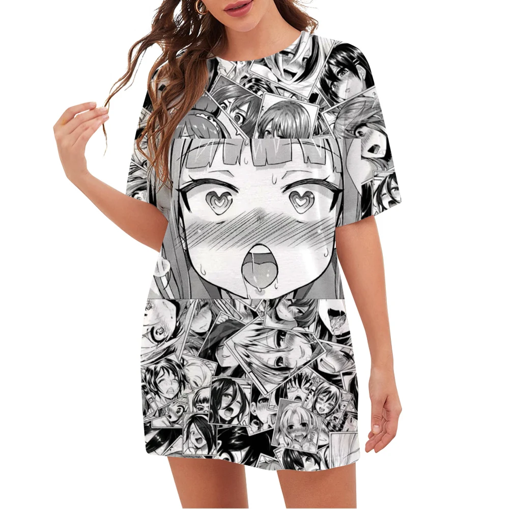 

CLOOCL Komi Can't Communicate Pattern Women T-Shirt Fashion Anime 3D Printed Short Sleeve Crew Neck Shirt Oversized Clothes