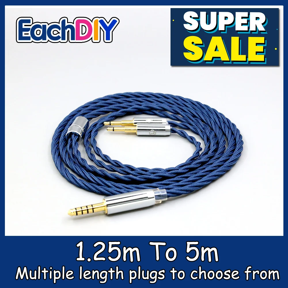 

99% Pure Silver OCC Graphene Full Sleeved Earphone Cable For Ultrasone Tribute7 signature pro t7 GOLDPLANAR GL600 LN008594