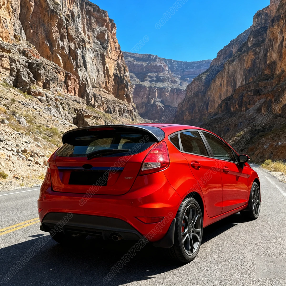 لفورد فييستا MK6 MK7 2008 2009 2010 2011 2012 2013 2014 2015 2016 2017 ST نمط السيارات الخلفية العلوي الثابتة الجناح طقم الديكور