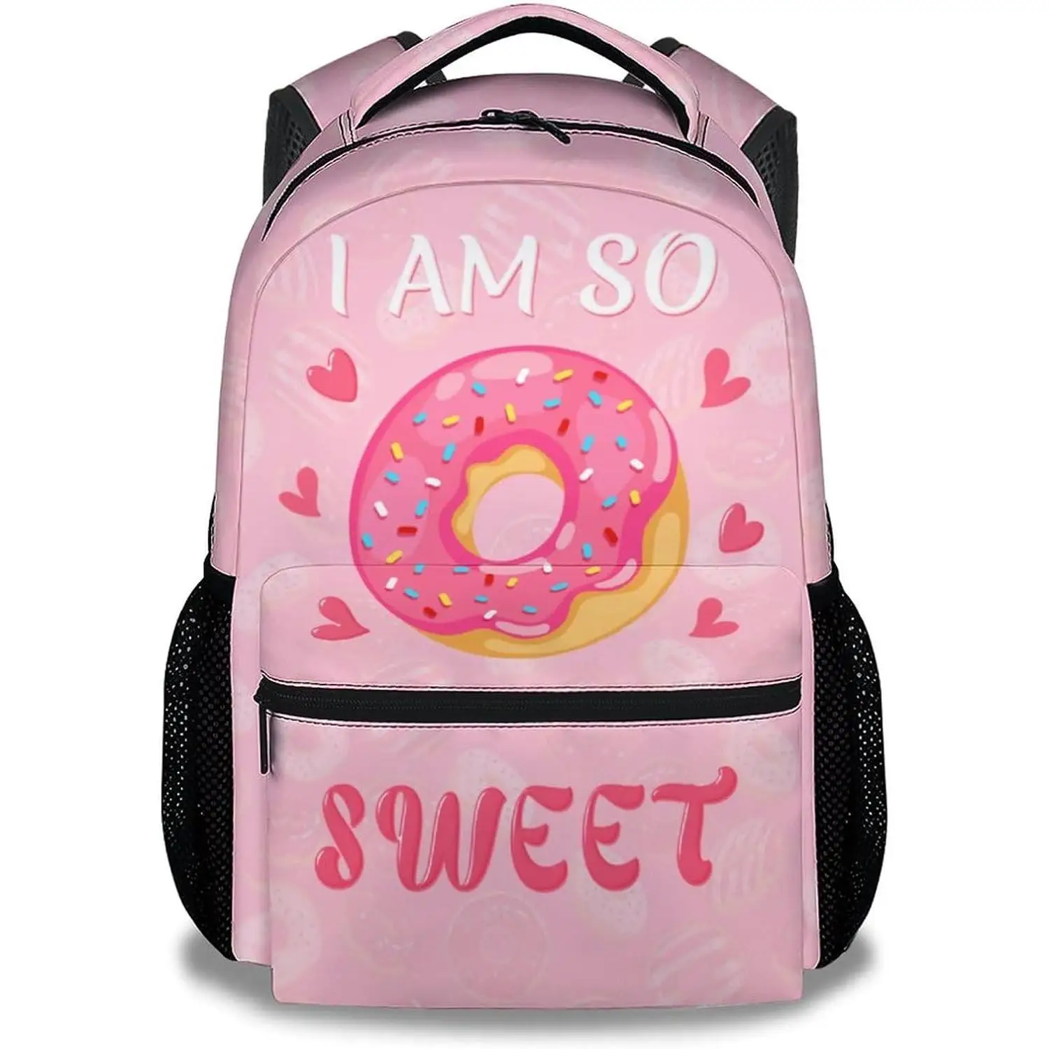 

Backpack for Girls, 16 Inch Pink Backpacks for School, Cute Durable Bookbag for Kids Casual Daypack for Travel Outdoor Camping