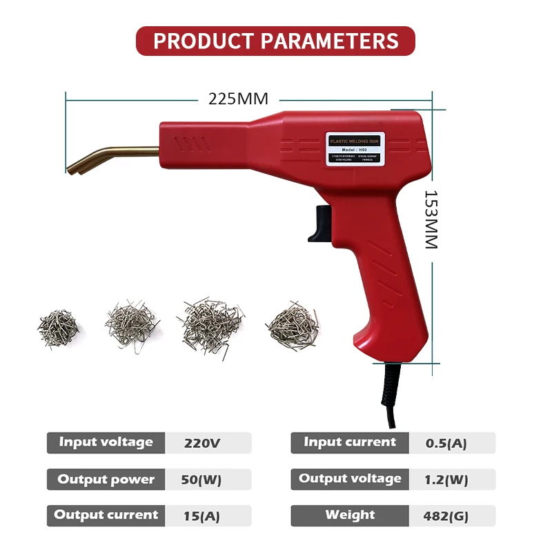 Hot Stapler Plastic Welder Repair Kit for Car Bumper Dashboard - Multiple Types of Staples Suitable for Various Welding Machine image 2
