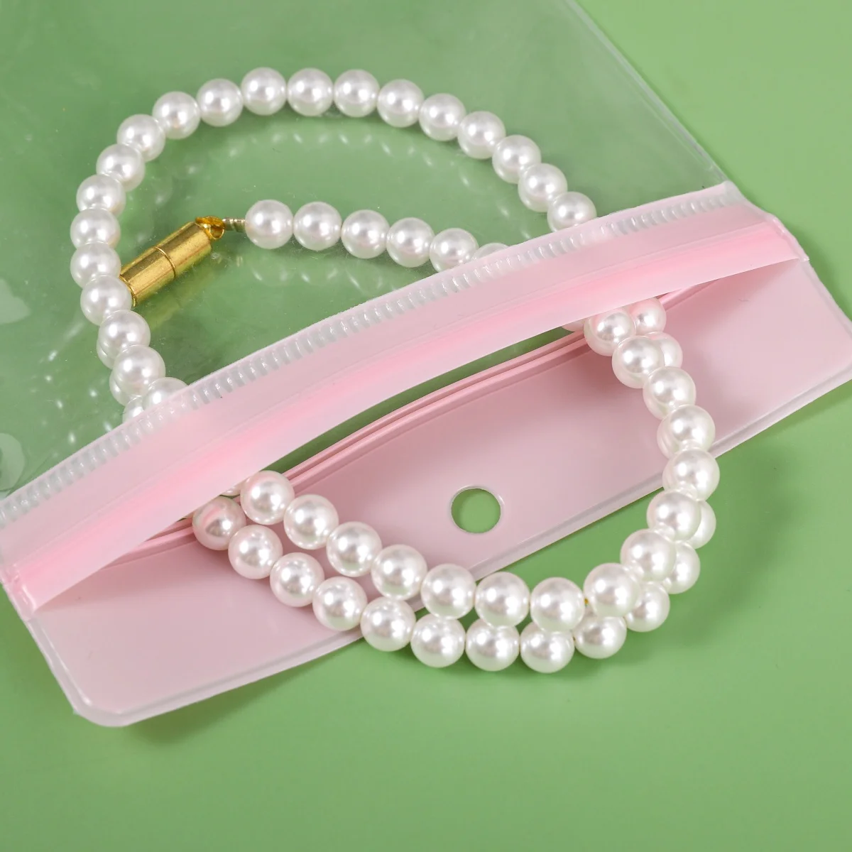 10pcs/lot Colorful EVA Transparent Jewelry Pouch Multi Size Clear Sealing Bags For DIY Jewelry Necklace Bracelet Storage Bags
