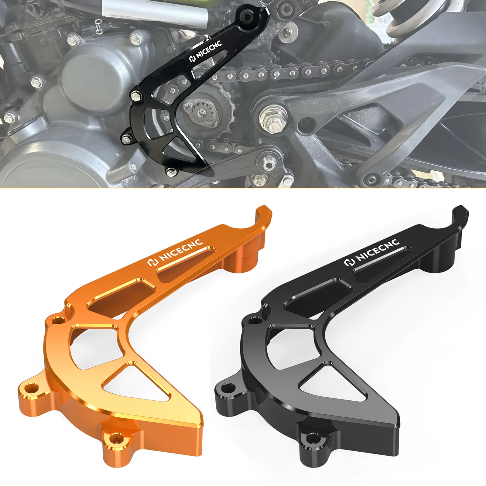 

For 2020-2023 2024 390 Adventure Sprocket Chain Guard Protector Cover Sprocket Case Saver for KTM 390 Duke 2017 2018 2019-2023