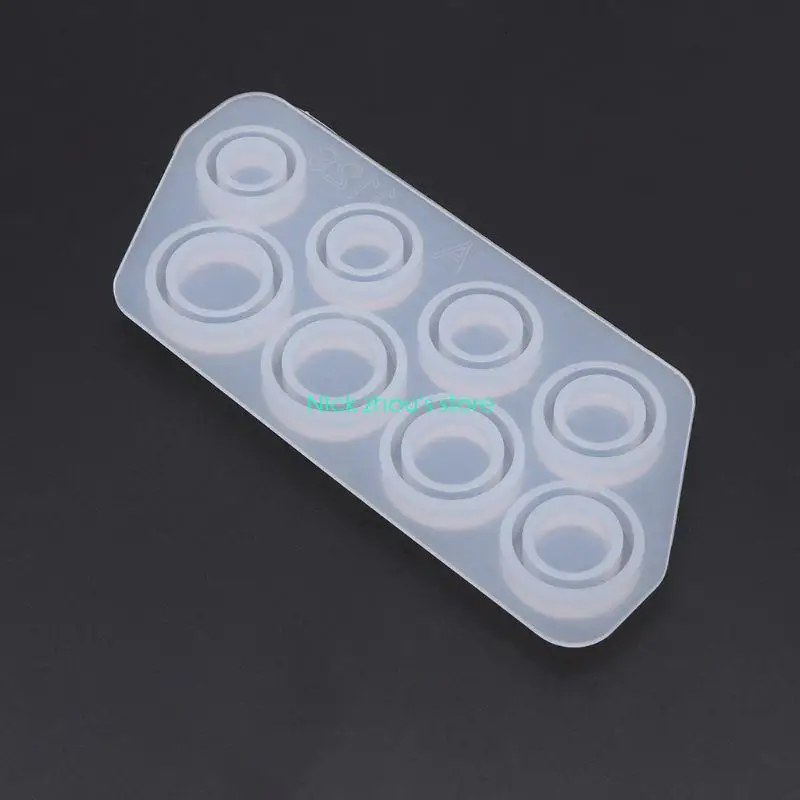 E15E لتقوم بها بنفسك صنع خاتم قالب من السيليكون قالب الايبوكسي الكريستال أداة صنع المجوهرات