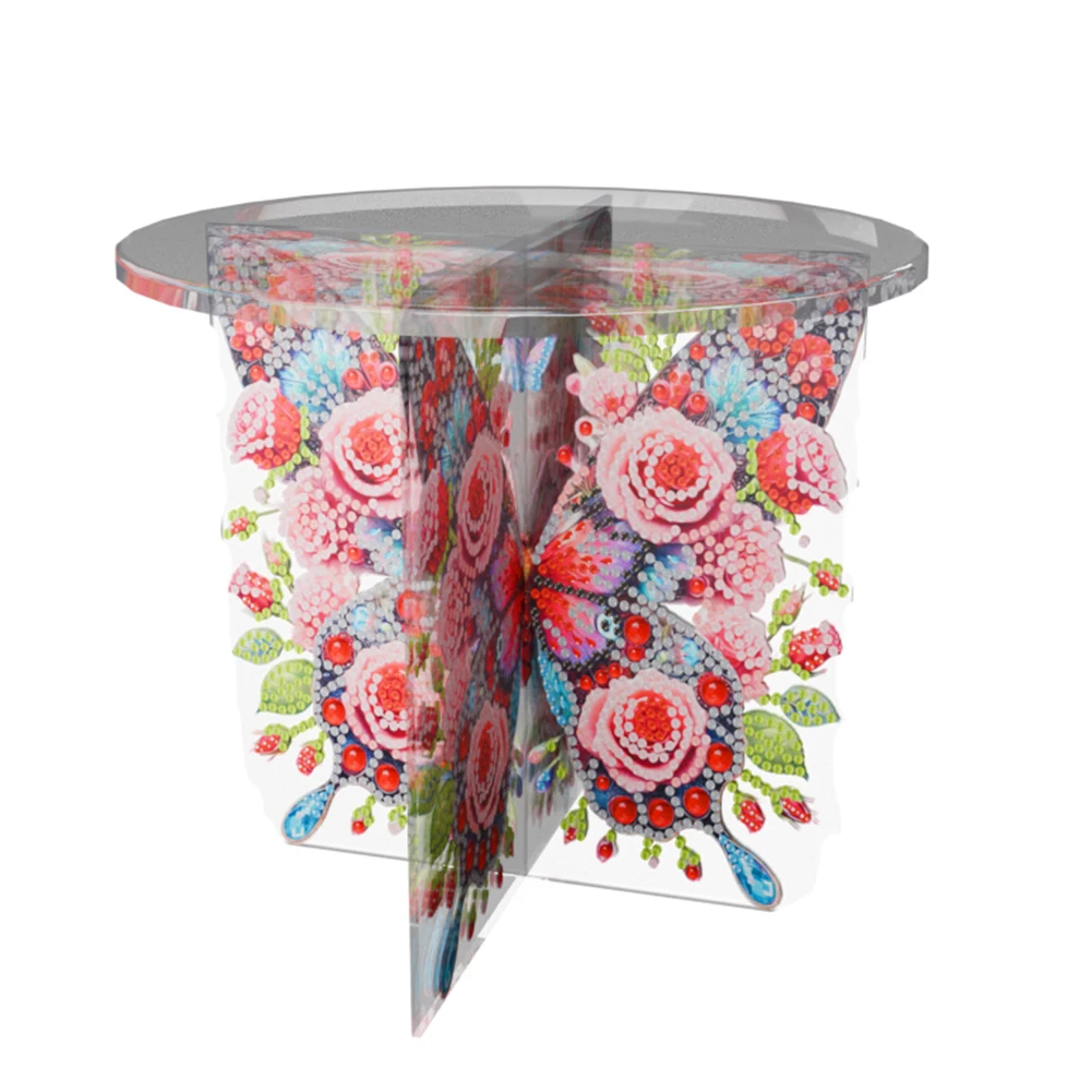 

Acrylic Butterfly Diamond Painting Plant Stand Potted Plant Holder Rack