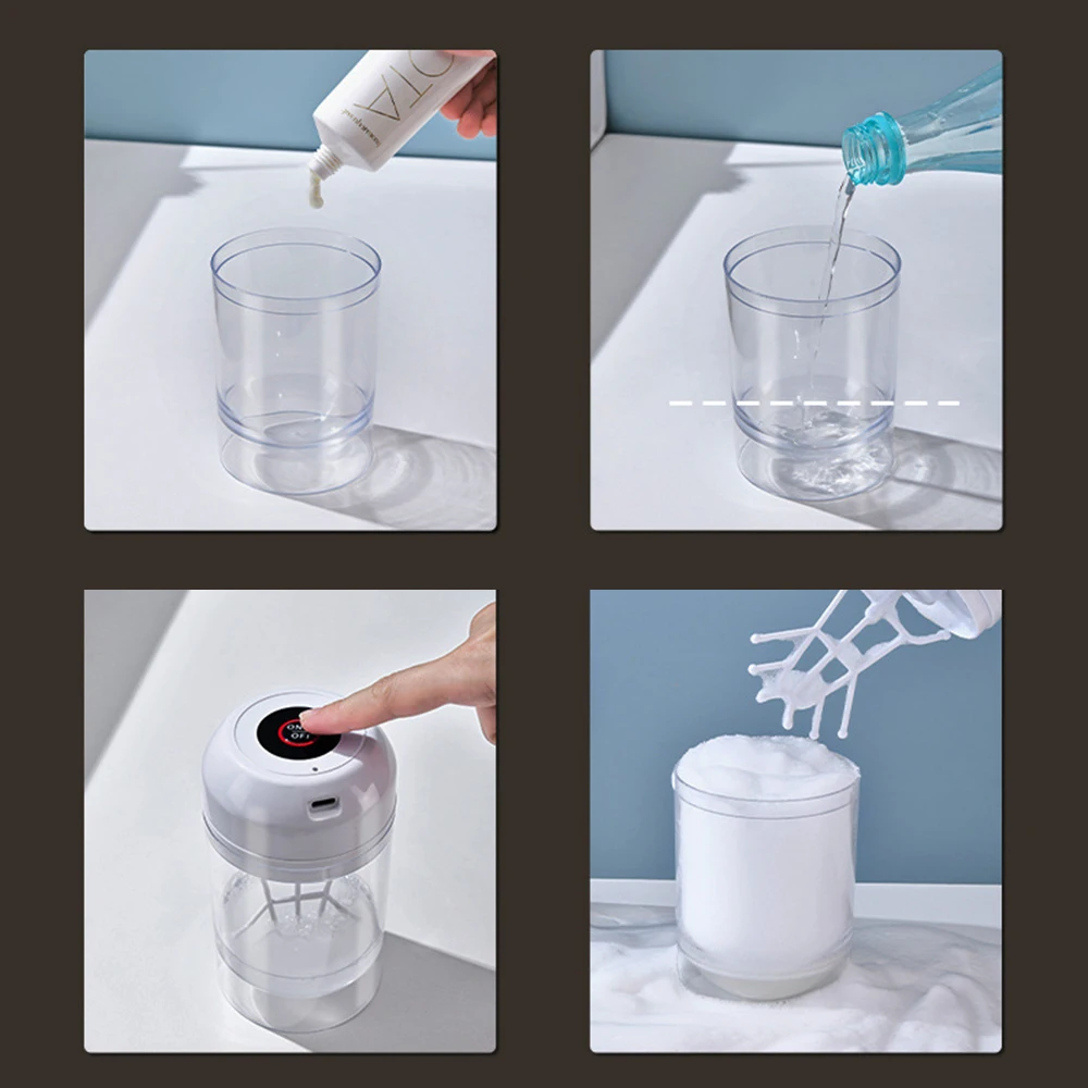 Máquina de espuma inteligente para baño, dispositivo de espuma automático para lavado de cara y corporal, limpieza manos libres sin esfuerzo