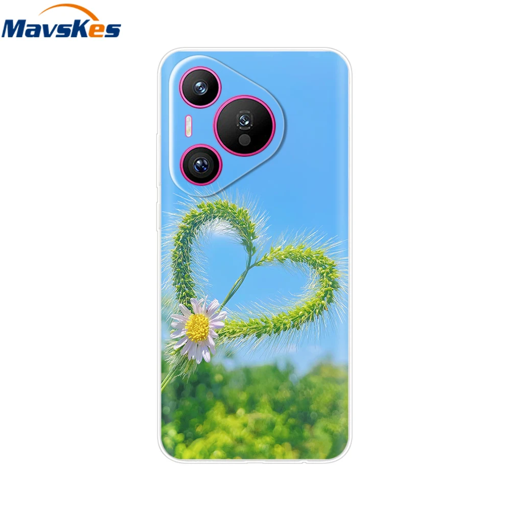 Mobile Phone Bag Case For Huawei Pura 70 Ultra Pro Case Soft Clear Silicone Bumper For Huawei Pura70 Pro Plus Pro+ Cover Coque