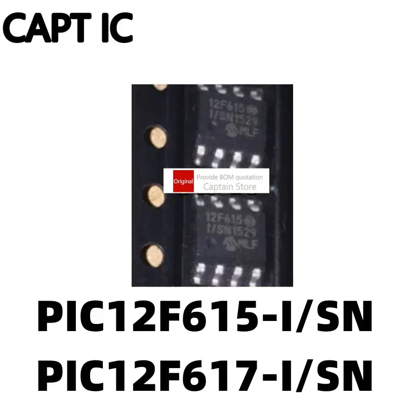 5PCS PIC12F615-I/SN PIC12F615T-I/SN PIC12F617-I/SN SOP8