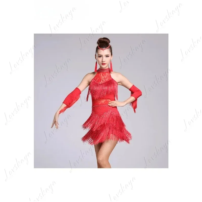 ラテンダンススカート 春夏衣装 タッセル 大人女性