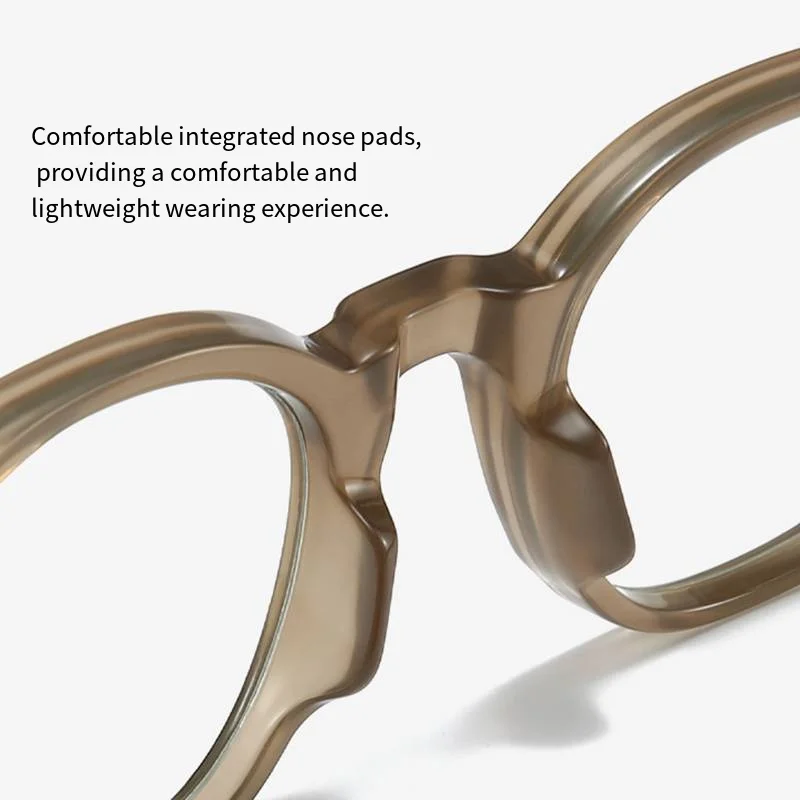 High Quality Spectacles Frame Unisex Ultralight TR90 Ellipse Rivet Glasses Frame High Definition Anti Blue Light Optical Eyewear