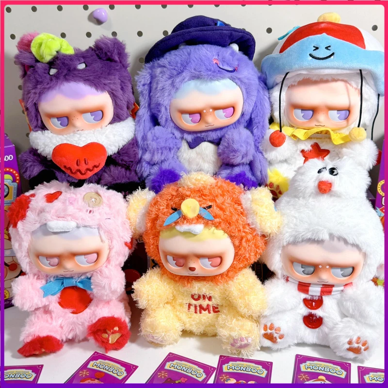

Monboo Blind Box The Monster Paradise Series Plush Vinyl Face Mystery Box Cute Action Figure Pendant Toy Collect Model Doll Gift