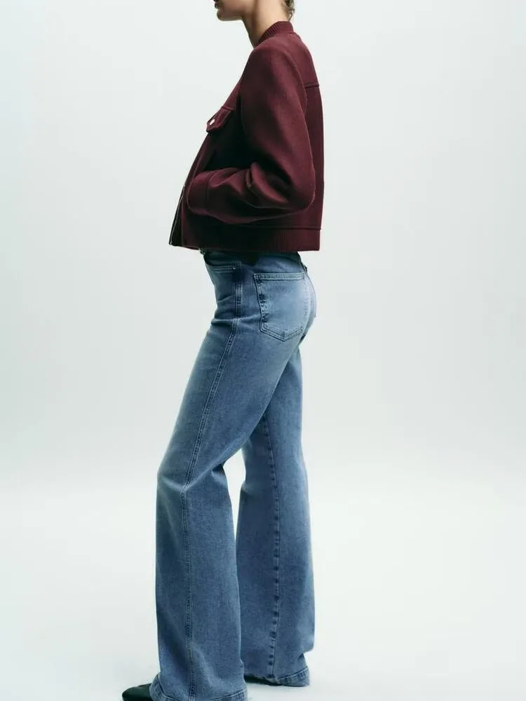 Fall 2025 Women's Faion Soft ort Jaet Casual Comfortable Outerwear Ele Quali Ethnic Stage Clothing
