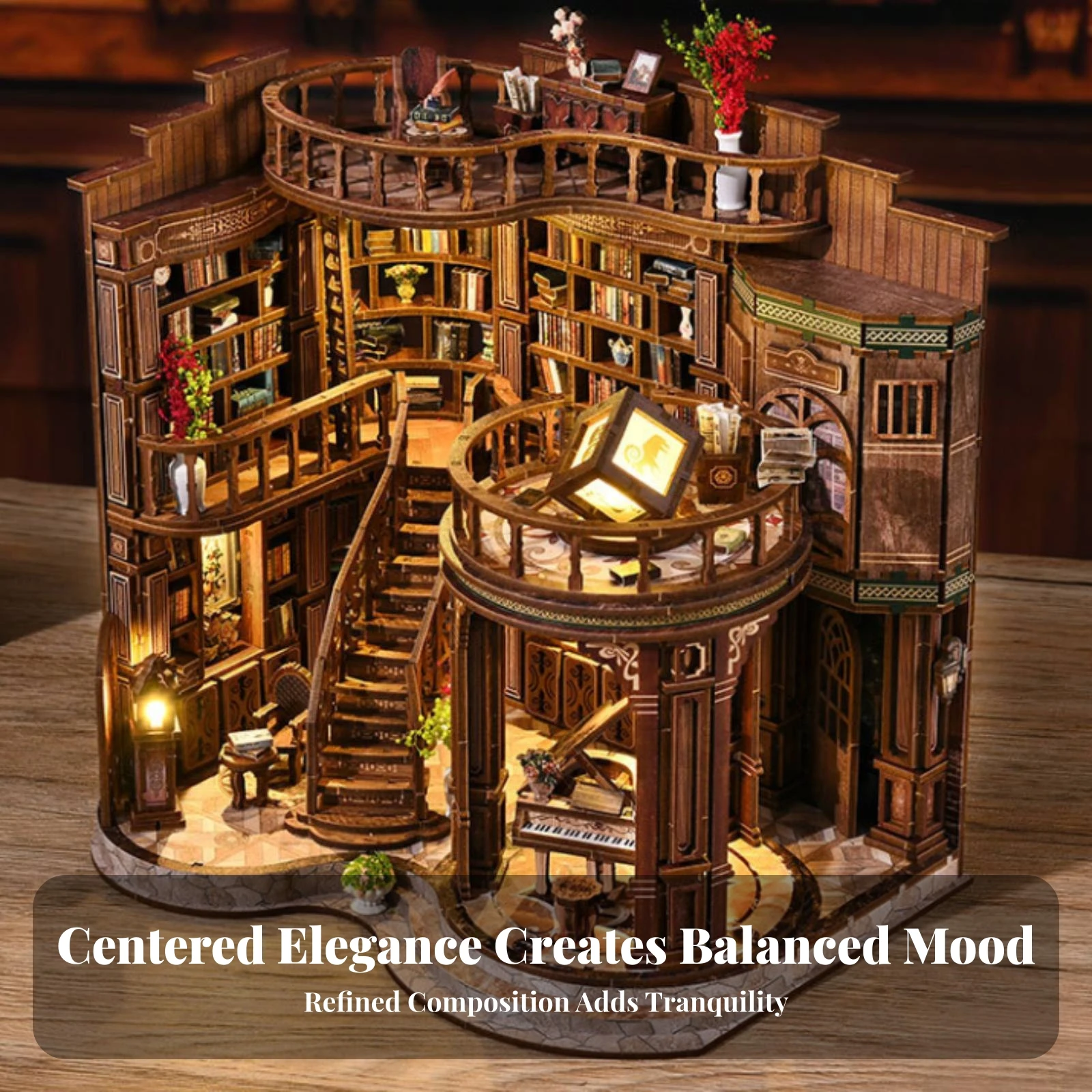 Rounded Front DIY Wooden Book- - огляд і ціна Model Kit Levels