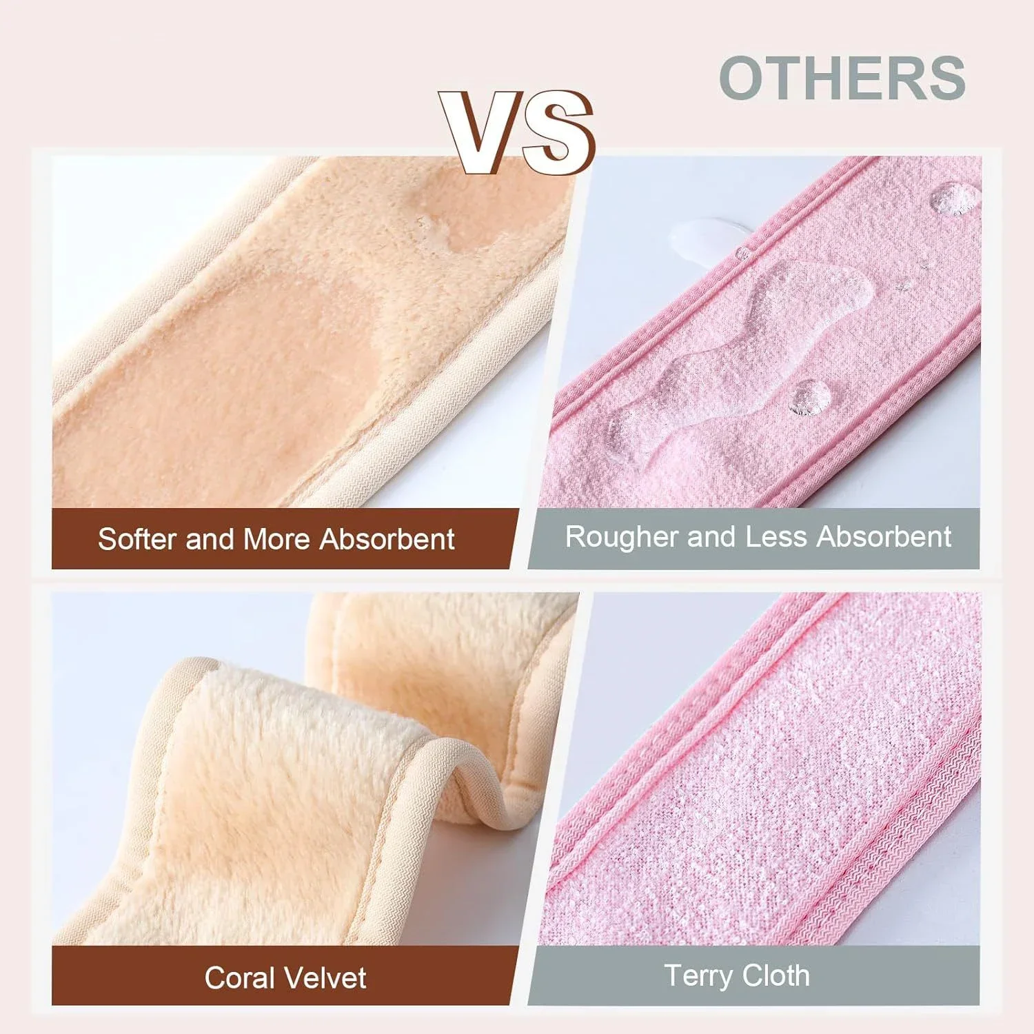 Adjustable Head Band Women Spa Wide Hairband Yoga Bath Shower Makeup Wash Face Cosmetic Headband Soft Toweling Hair Accessories