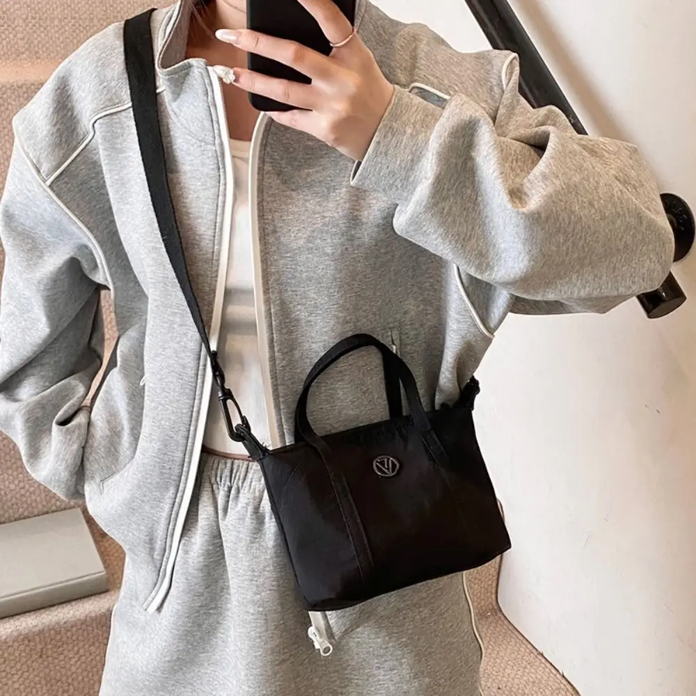 

Портативная нейлоновая большая сумка в корейском стиле, сумка-кошелек, сумка для пельменей, однотонная большая вместительная сумка из ткани Оксфорд, дорожная сумка