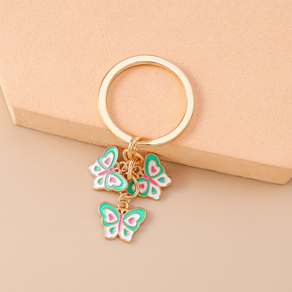 Aihua Metall Bunter Schleifen-Schlüsselanhänger Romantische Sommer-Party Mädchen Handtaschen-Anhänger Schlüsselring Modeschmuck Geschenke – Detail 14
